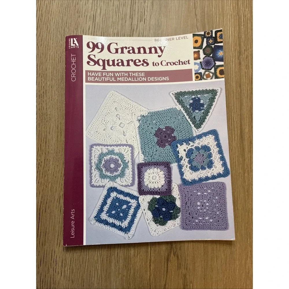 Leisure Arts Crochet Lot Of 3 Books Afghans, Granny Squares, Pattern Stitches